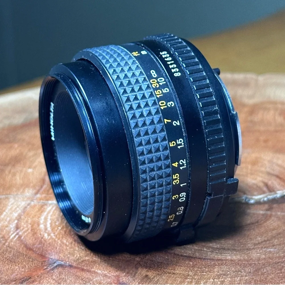 MINOLTA MD 50mm Prime Lens Bundle - Pro Filters & Cap - Picture 3 of 9